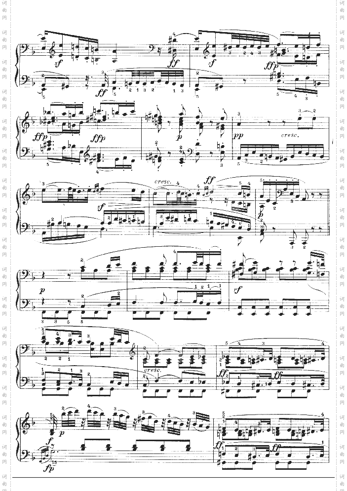 D大调第七钢琴奏鸣曲-Op.10No--3