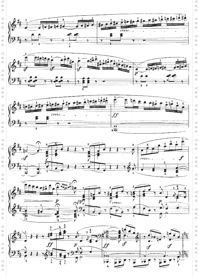 D大调第七钢琴奏鸣曲-Op.10No--3