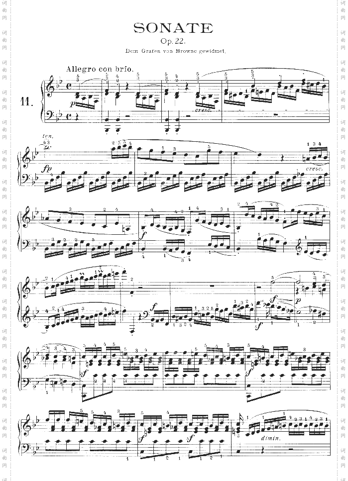 第十一钢琴奏鸣曲-op.22
