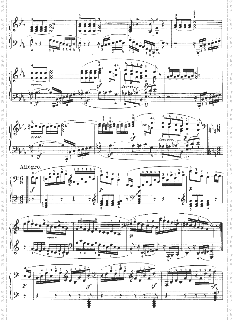 第十三钢琴奏鸣曲-Op.27No.1