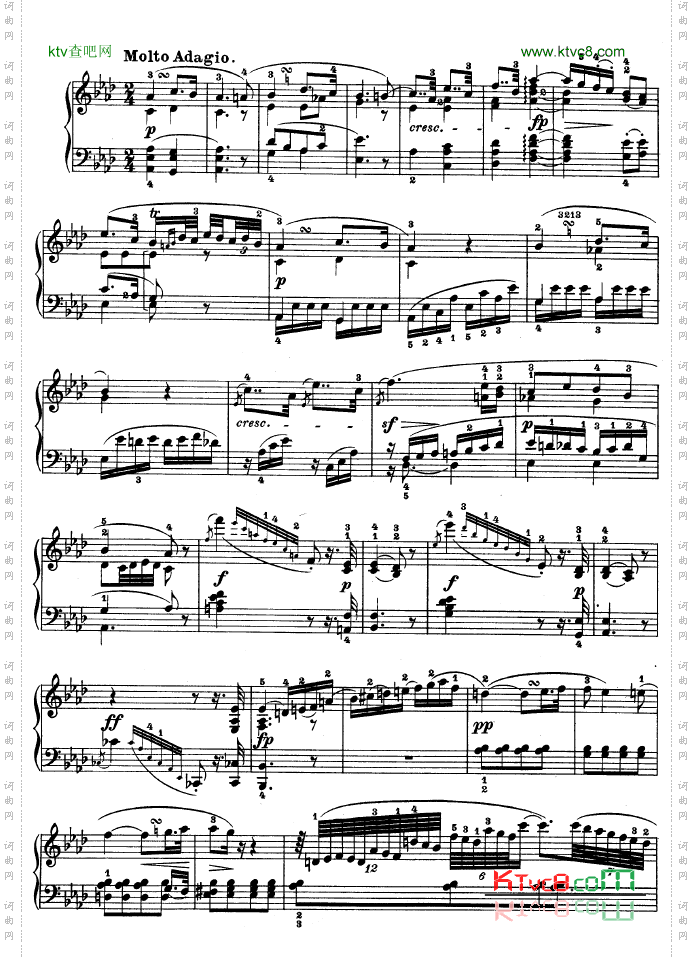 C小调第五钢琴奏鸣曲-Op.10—1