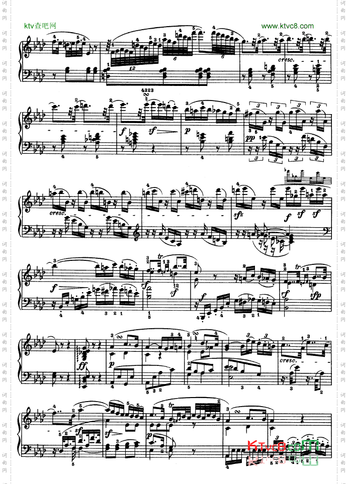 C小调第五钢琴奏鸣曲-Op.10—1