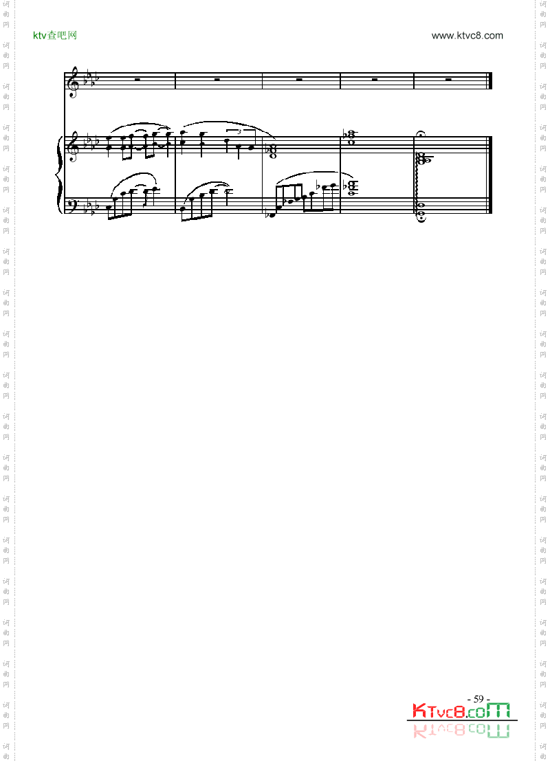 练习歌曲类钢琴伴奏谱