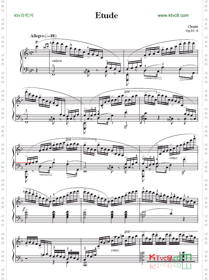 第八练习曲-EtudeOp.10-8