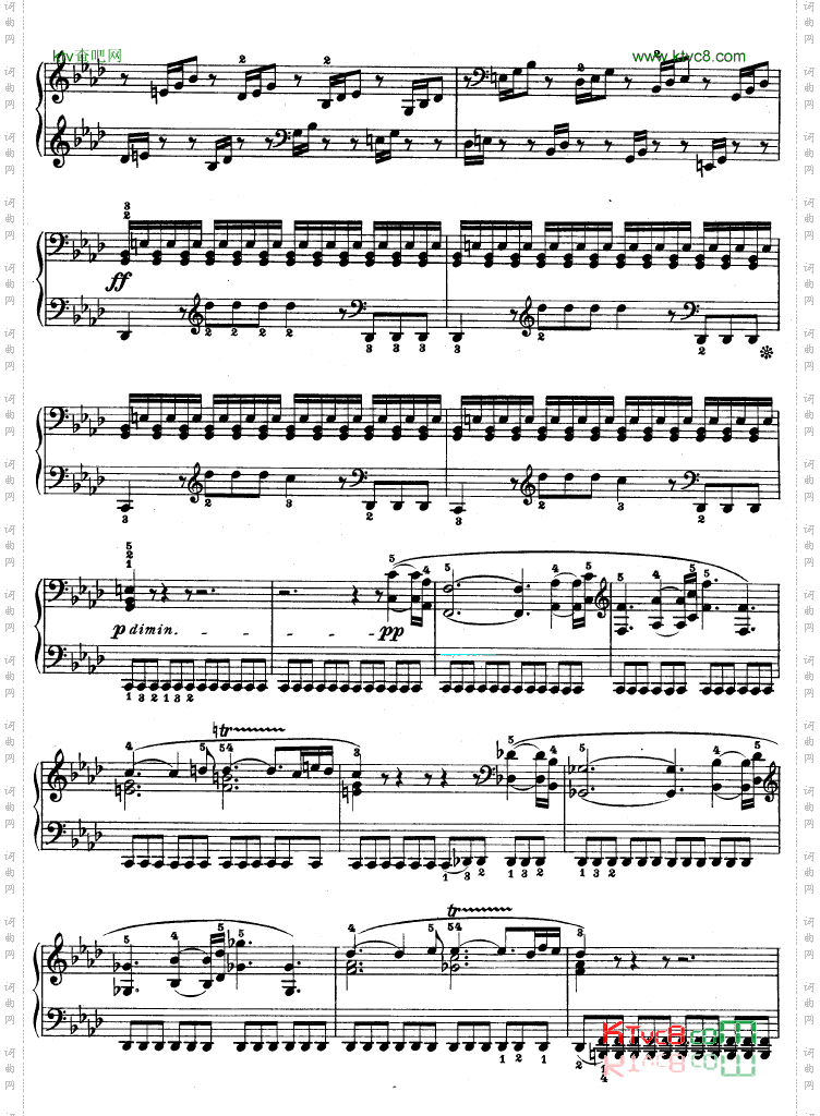热情奏鸣曲-作品57号第二十三钢琴奏鸣曲