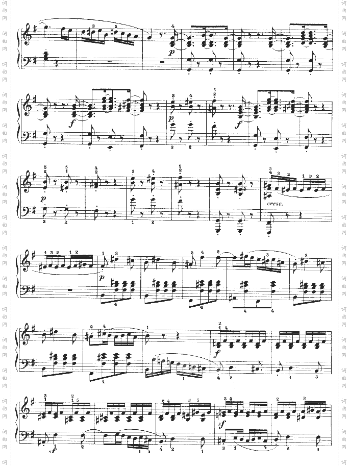 第十六钢琴奏鸣曲-Op.31No.1