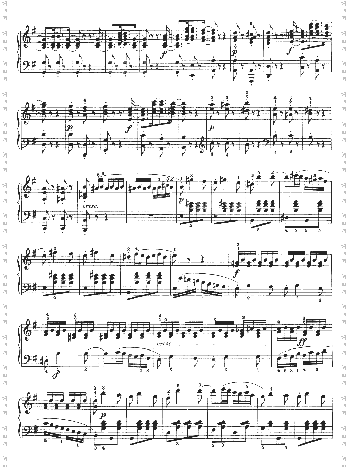 第十六钢琴奏鸣曲-Op.31No.1