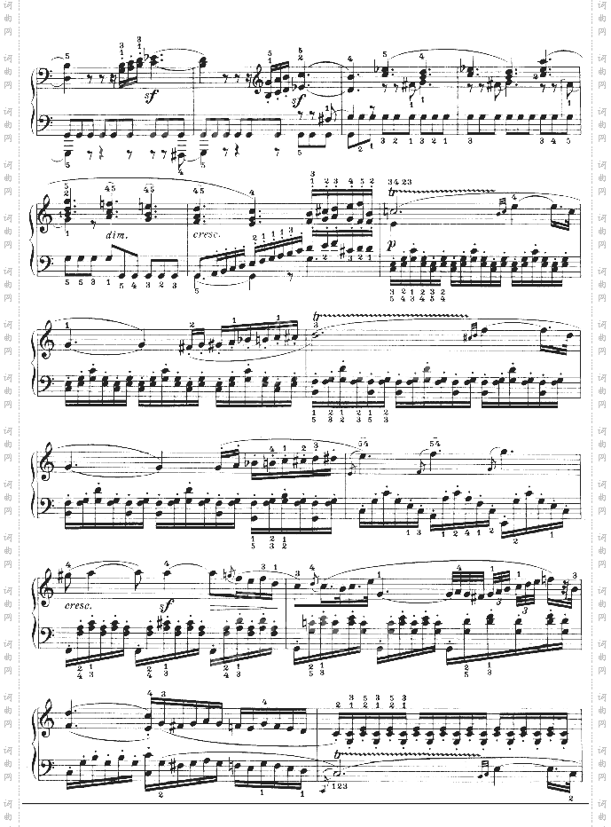 第十六钢琴奏鸣曲-Op.31No.1