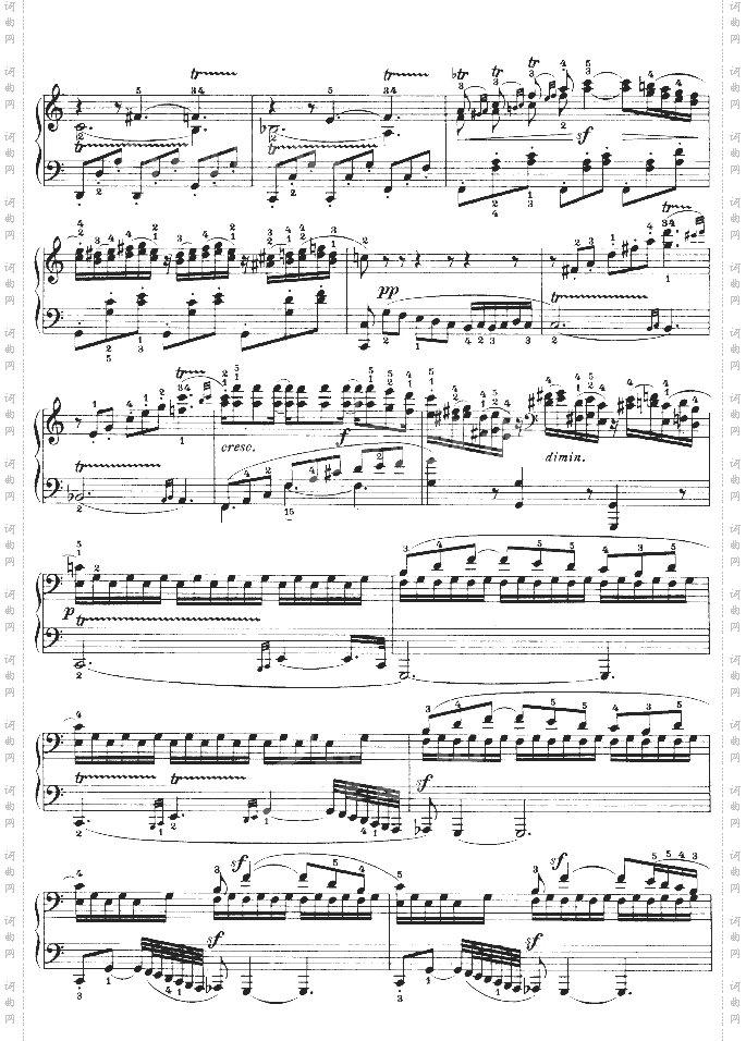 第十六钢琴奏鸣曲-Op.31No.1