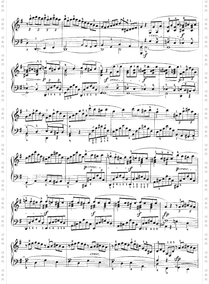 第十六钢琴奏鸣曲-Op.31No.1