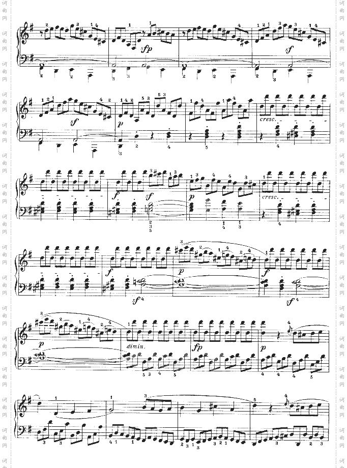 第十六钢琴奏鸣曲-Op.31No.1