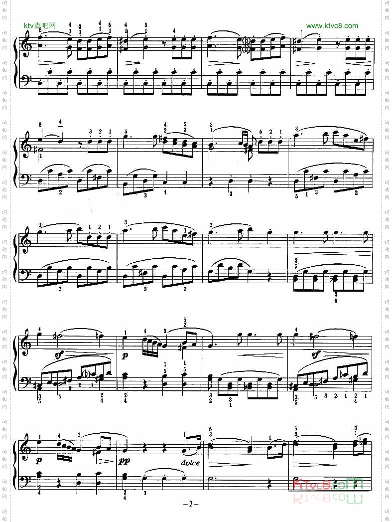 小奏鸣曲韦伯作曲版