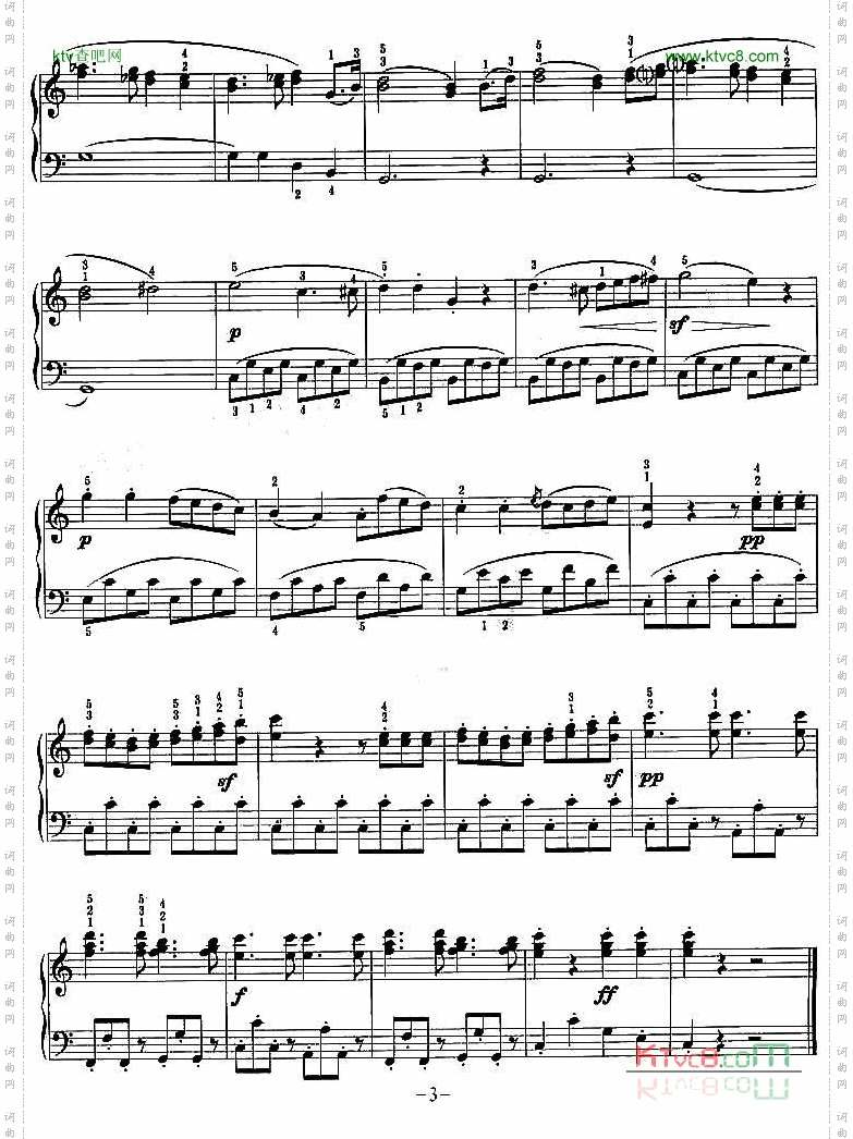 小奏鸣曲韦伯作曲版