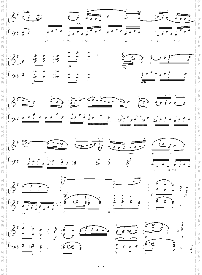 D大调奏鸣曲K.311第二乐章
