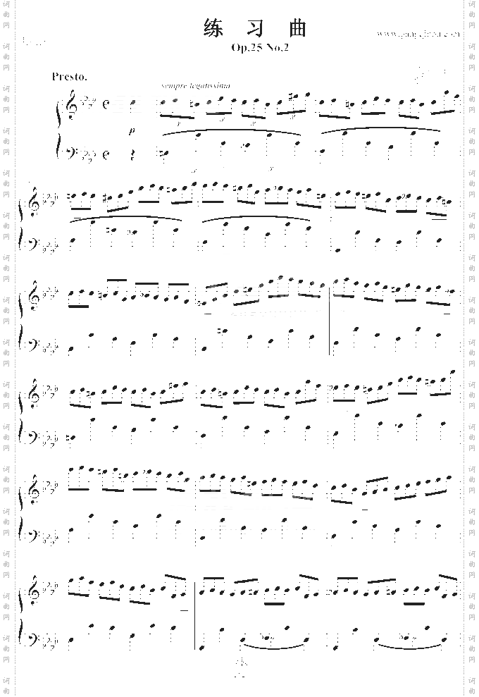 练习曲Op.25No.2