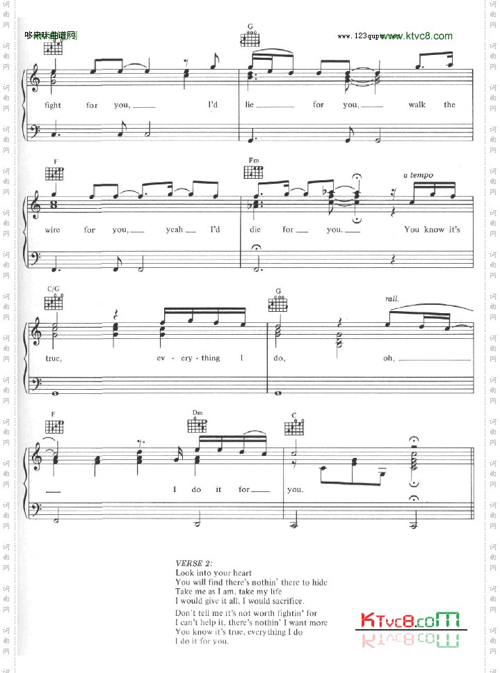 EverythingIDoDOItForYou_ 弹唱版-Bryan Adams