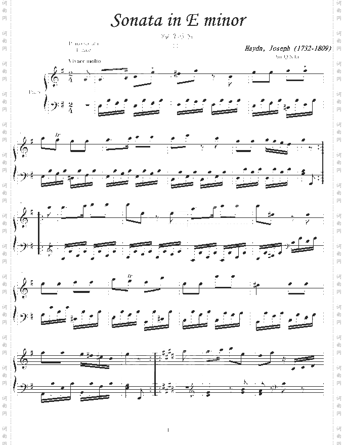 海顿钢琴奏鸣曲34-终乐章