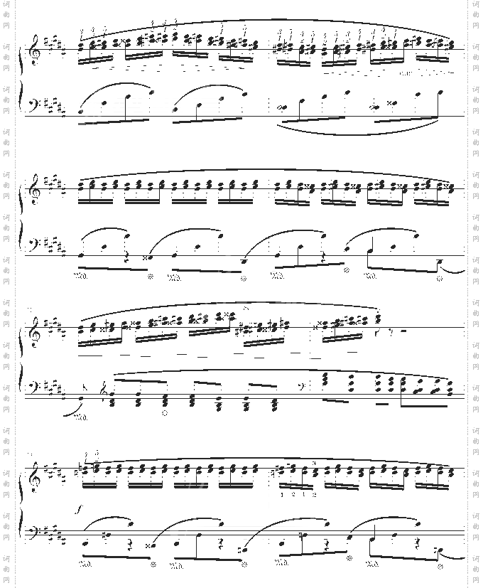 肖邦三度练习曲op.25no.6