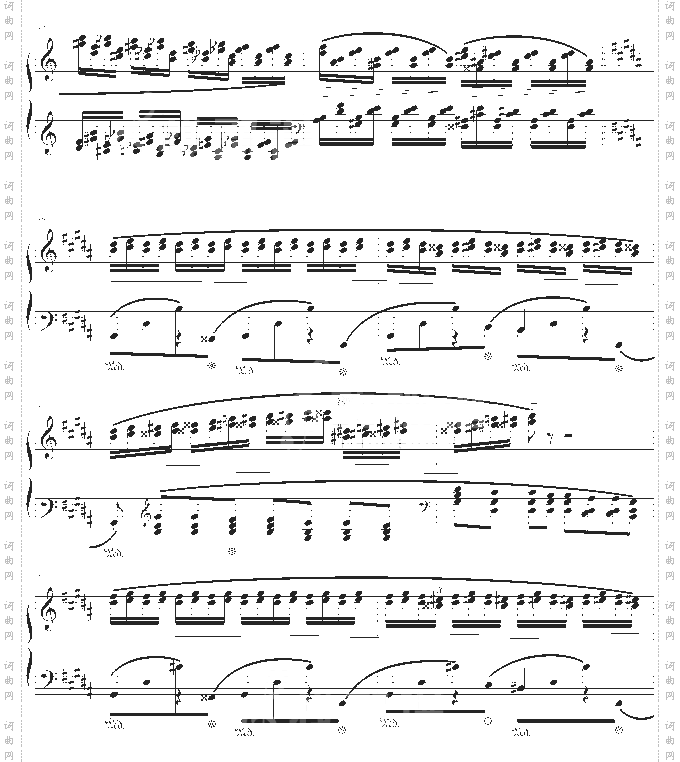 肖邦三度练习曲op.25no.6