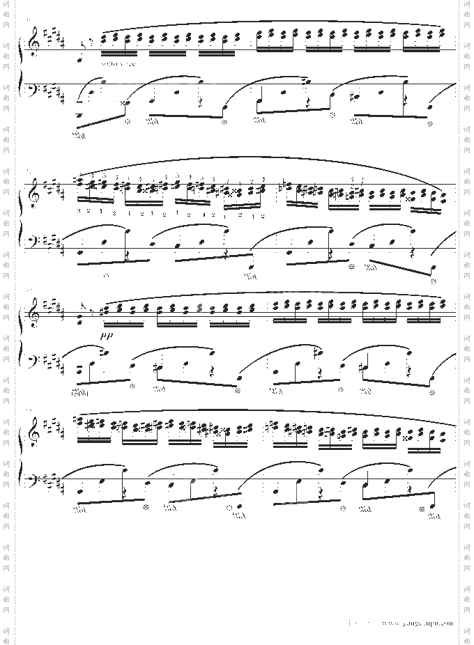 肖邦三度练习曲op.25no.6