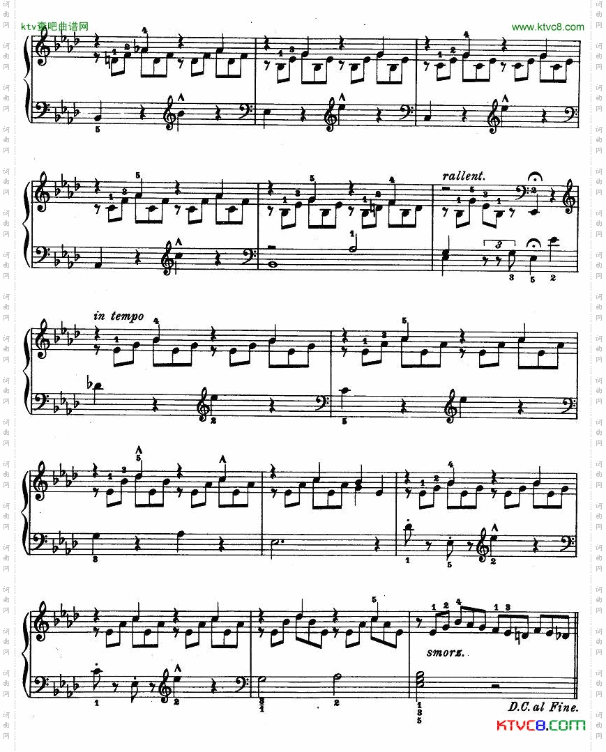 儿童钢琴进阶练习曲50首之44