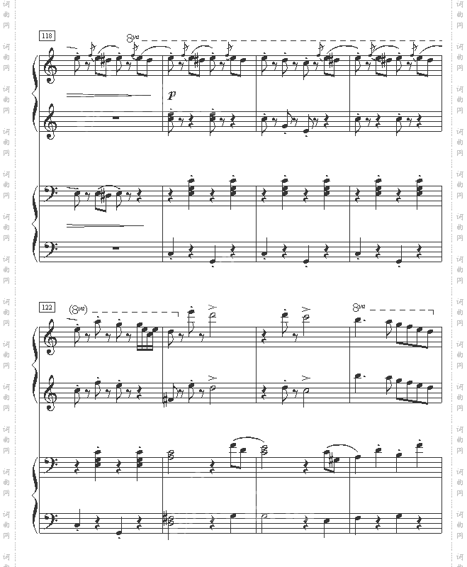 拉德斯基进行曲双钢琴