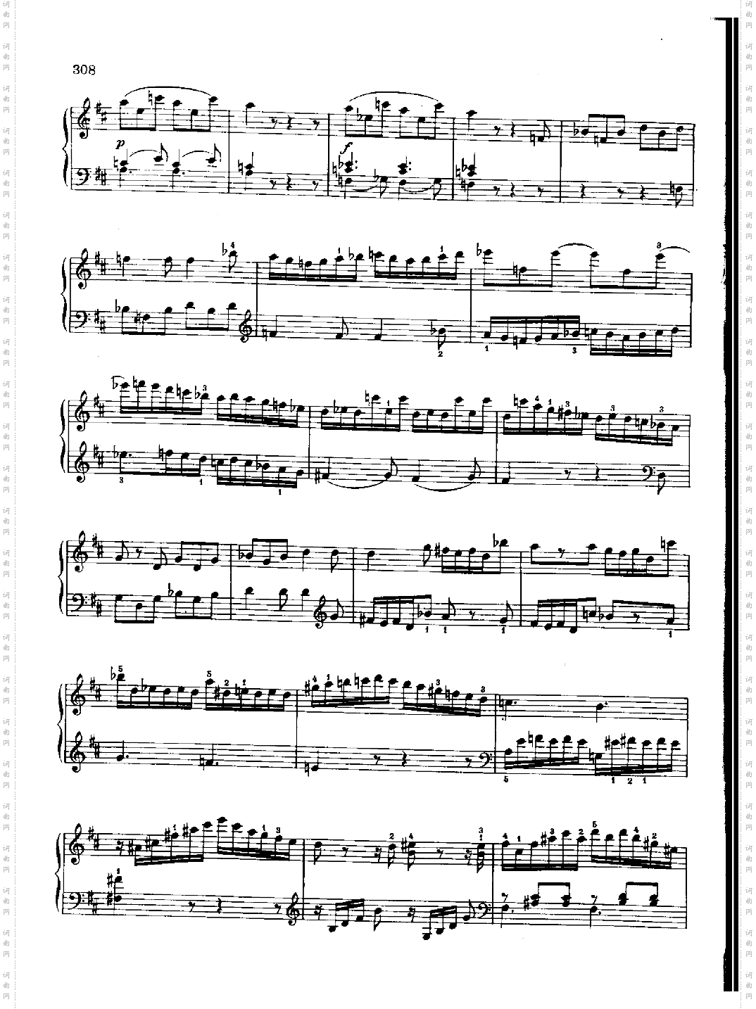 奏鸣曲Nr.576键盘类钢琴