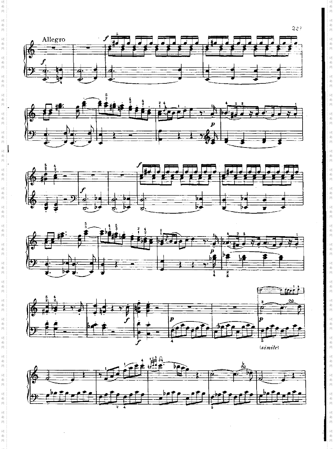 奏鸣曲Nr.475键盘类钢琴