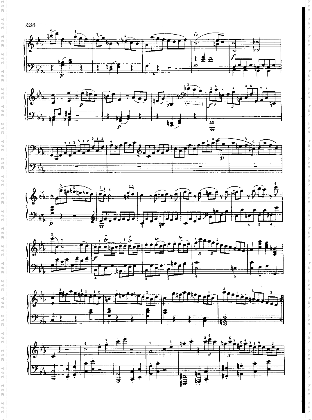 奏鸣曲Nr.457键盘类钢琴