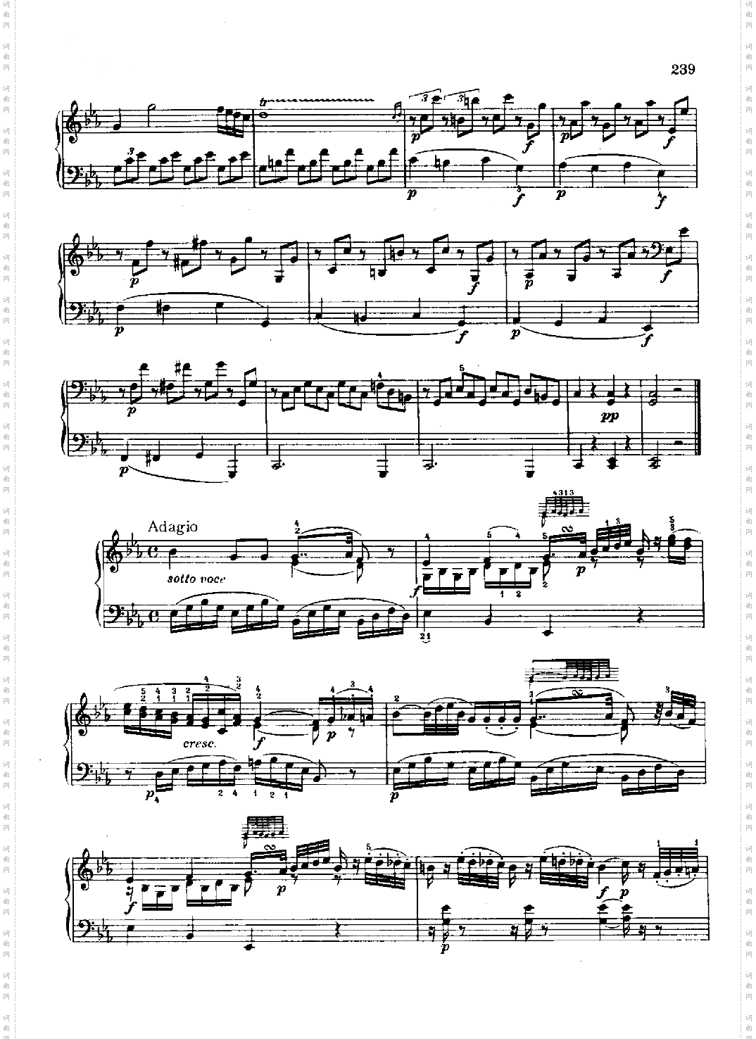 奏鸣曲Nr.457键盘类钢琴