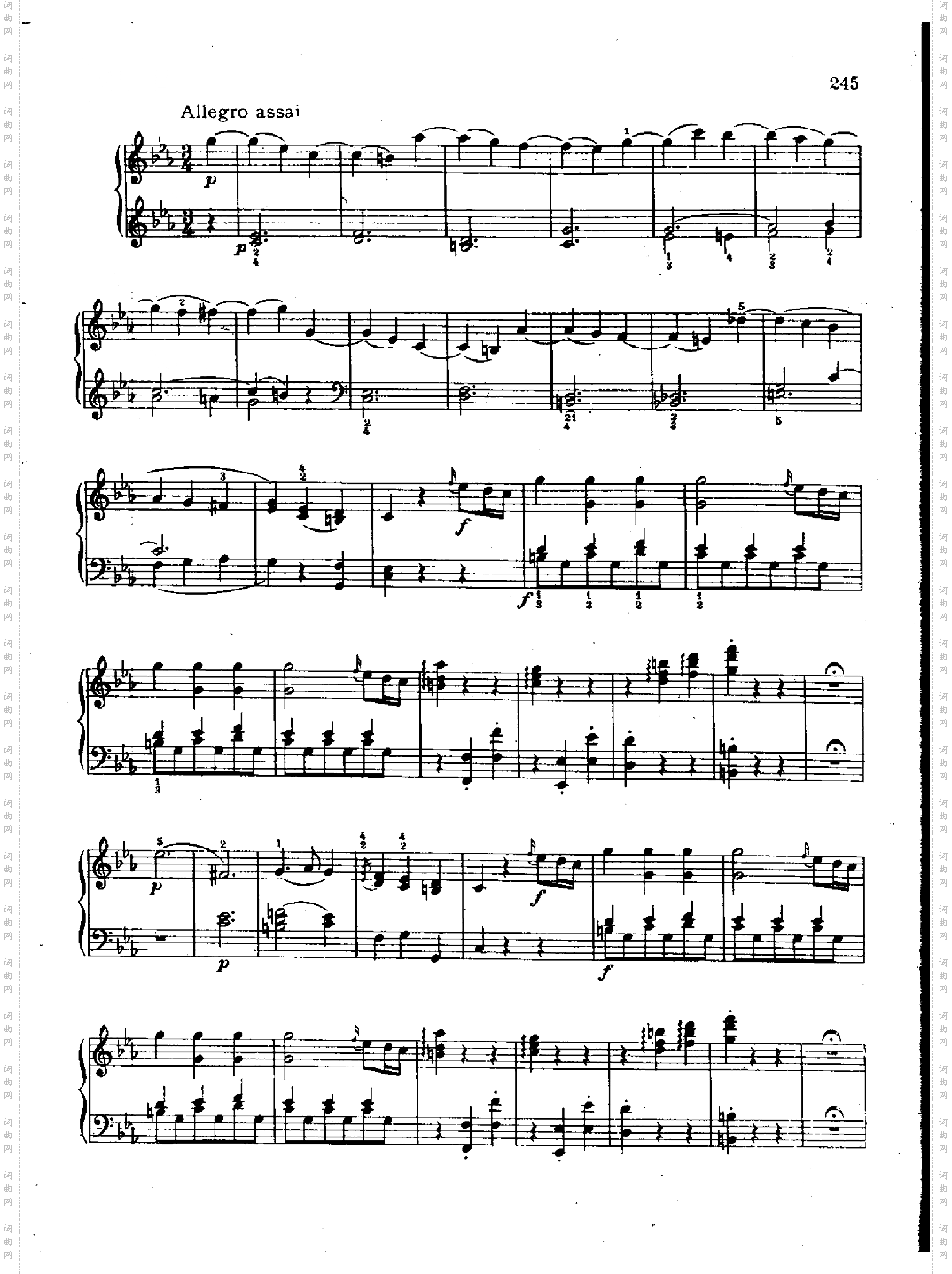 奏鸣曲Nr.457键盘类钢琴