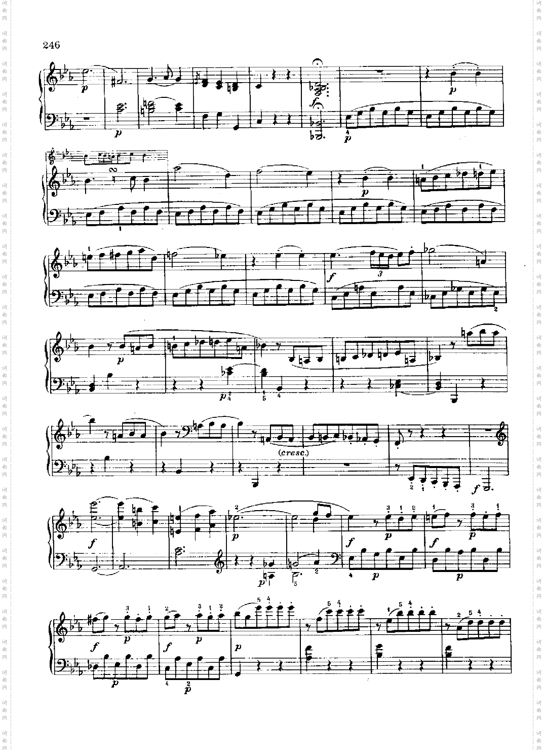 奏鸣曲Nr.457键盘类钢琴