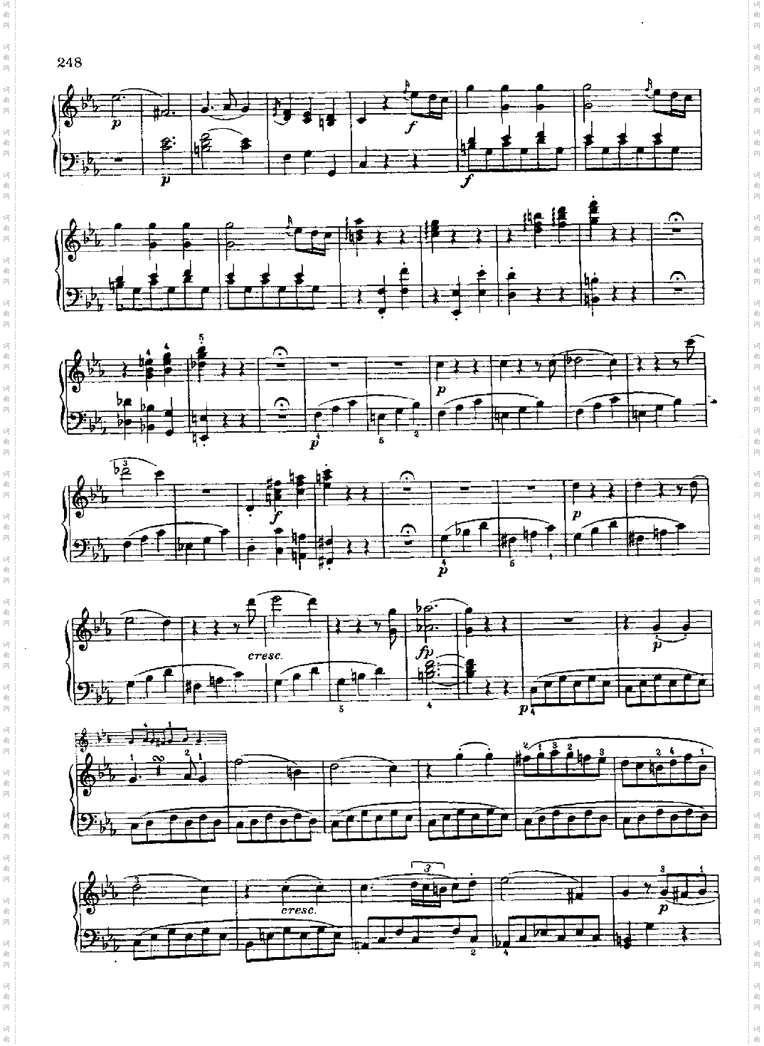 奏鸣曲Nr.457键盘类钢琴
