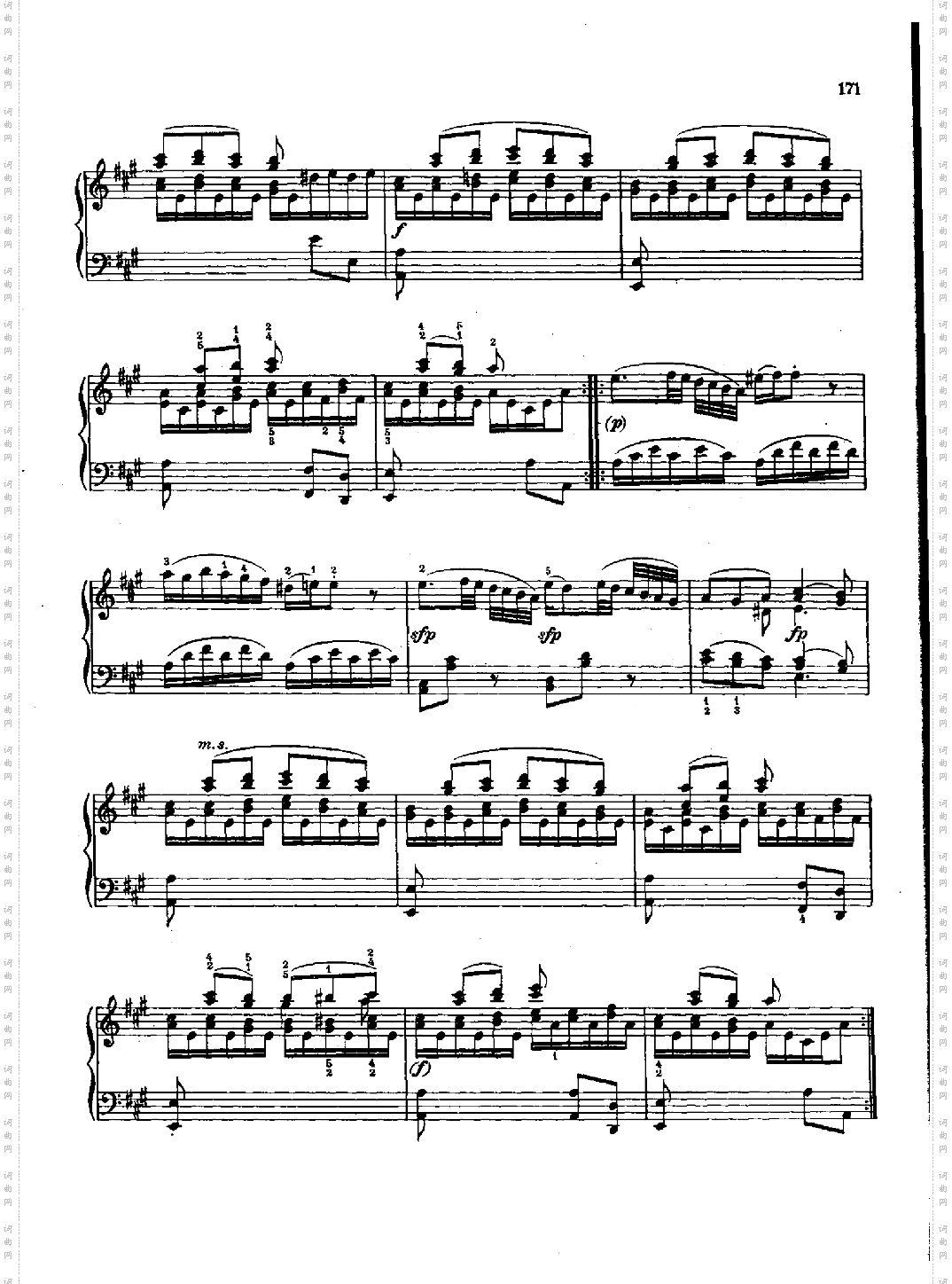 奏鸣曲Nr.331键盘类钢琴