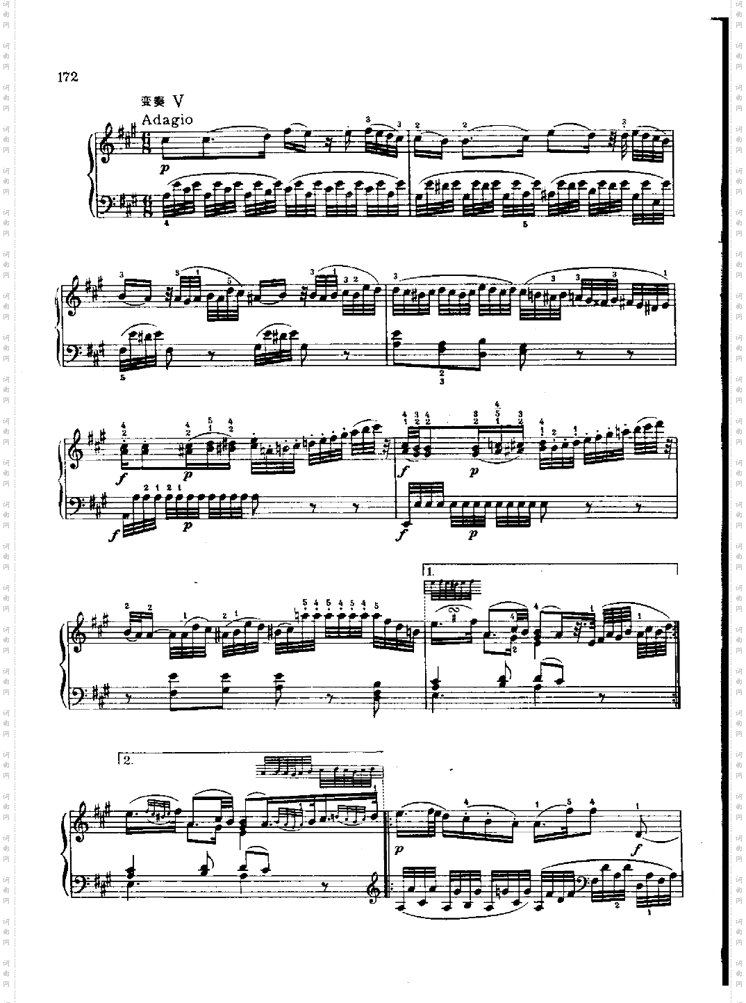 奏鸣曲Nr.331键盘类钢琴