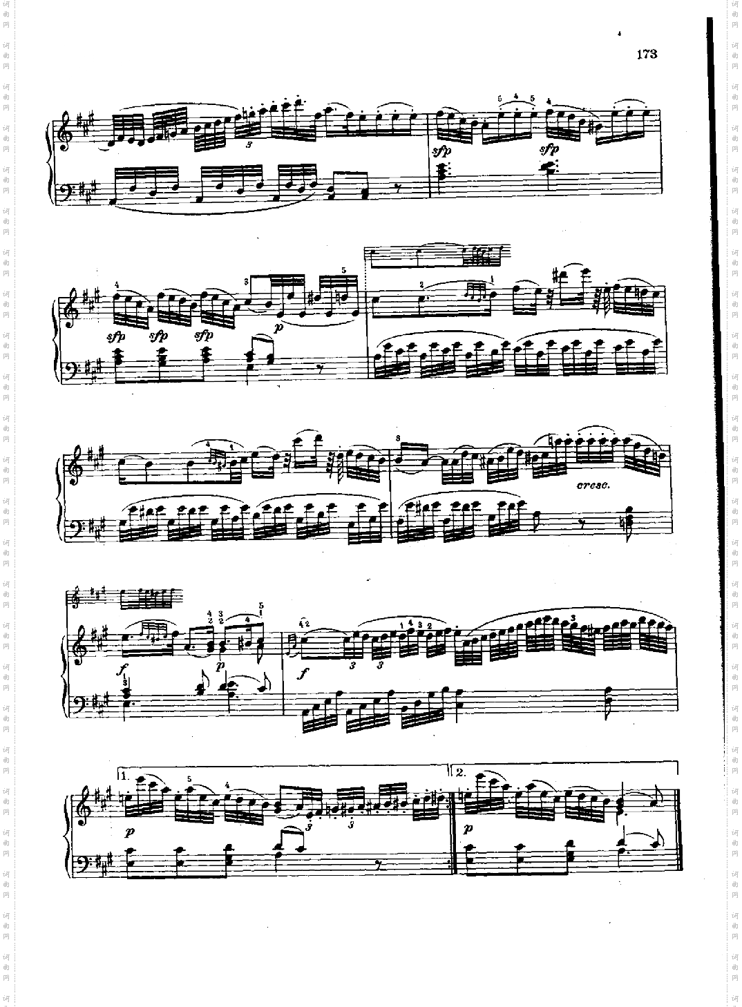 奏鸣曲Nr.331键盘类钢琴