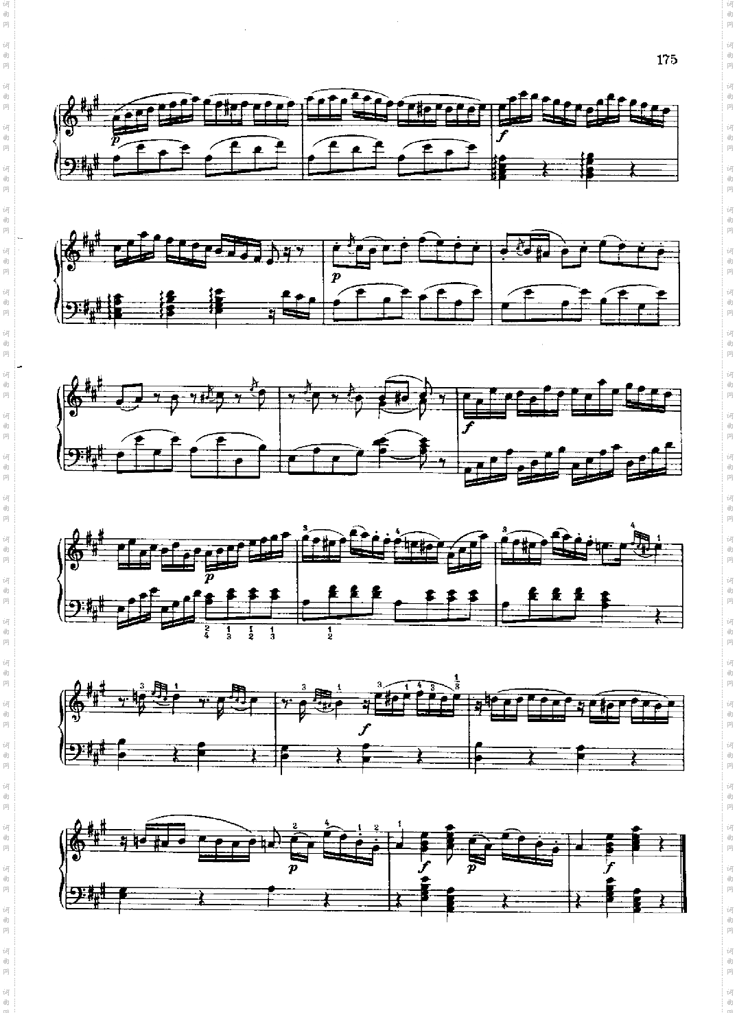 奏鸣曲Nr.331键盘类钢琴