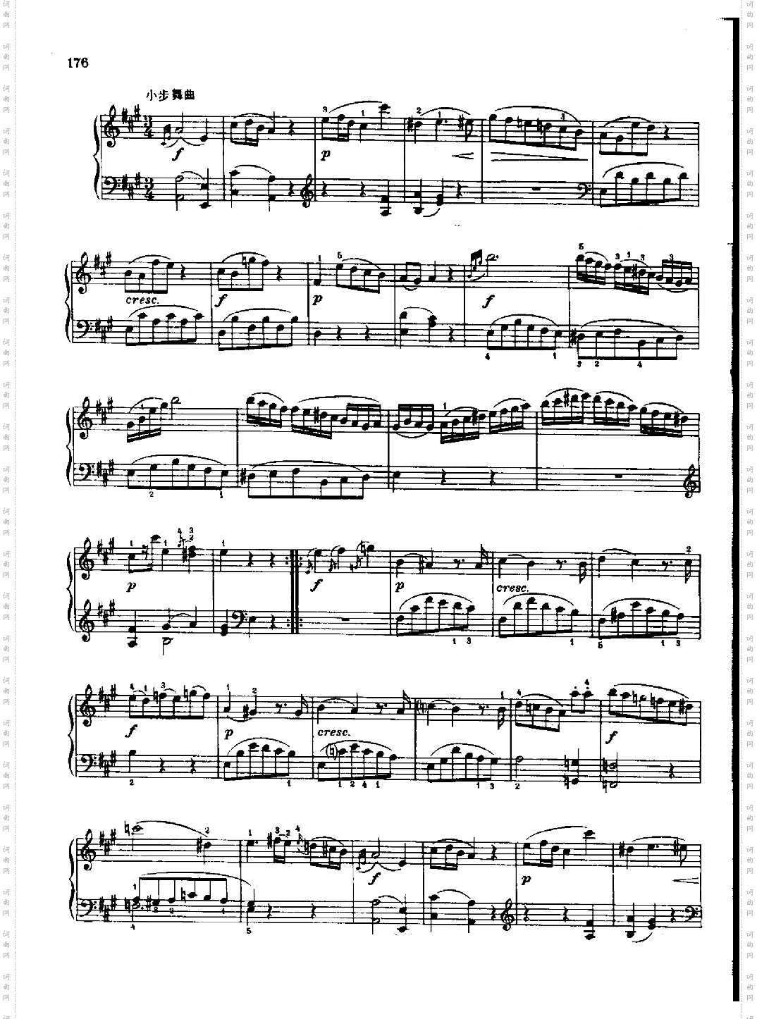 奏鸣曲Nr.331键盘类钢琴