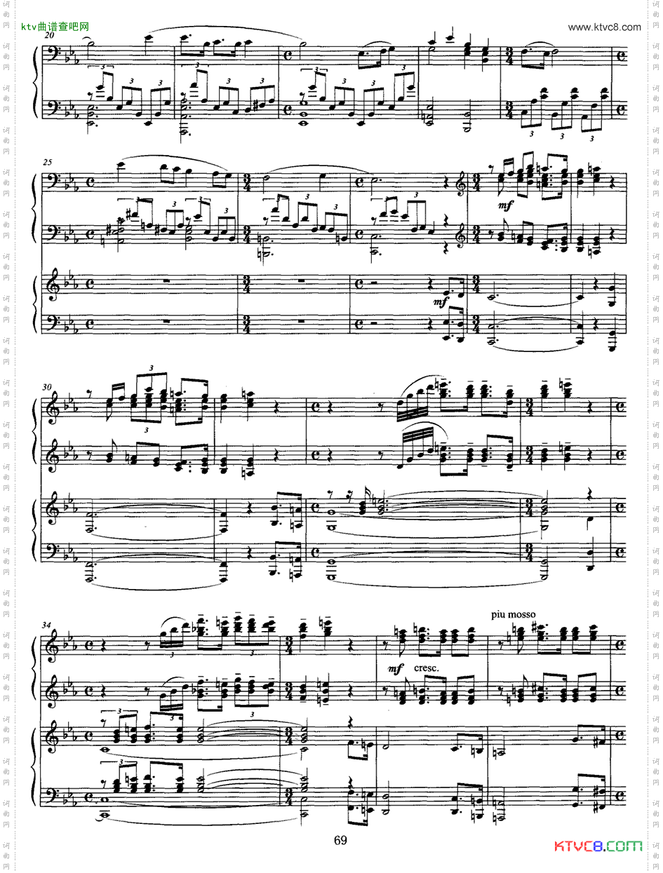 松花江上钢琴协奏曲P1—10