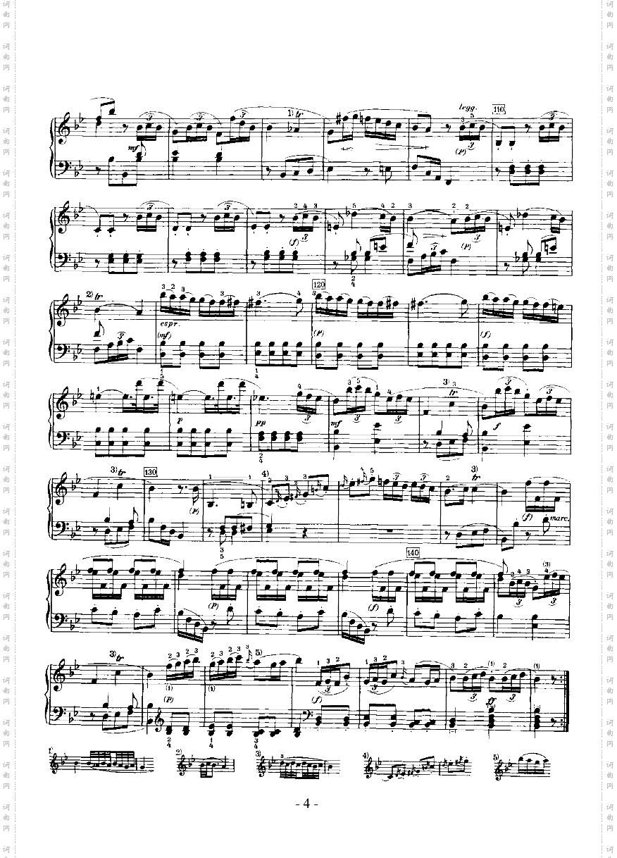 降B大调奏鸣曲帕蒂塔键盘类钢琴