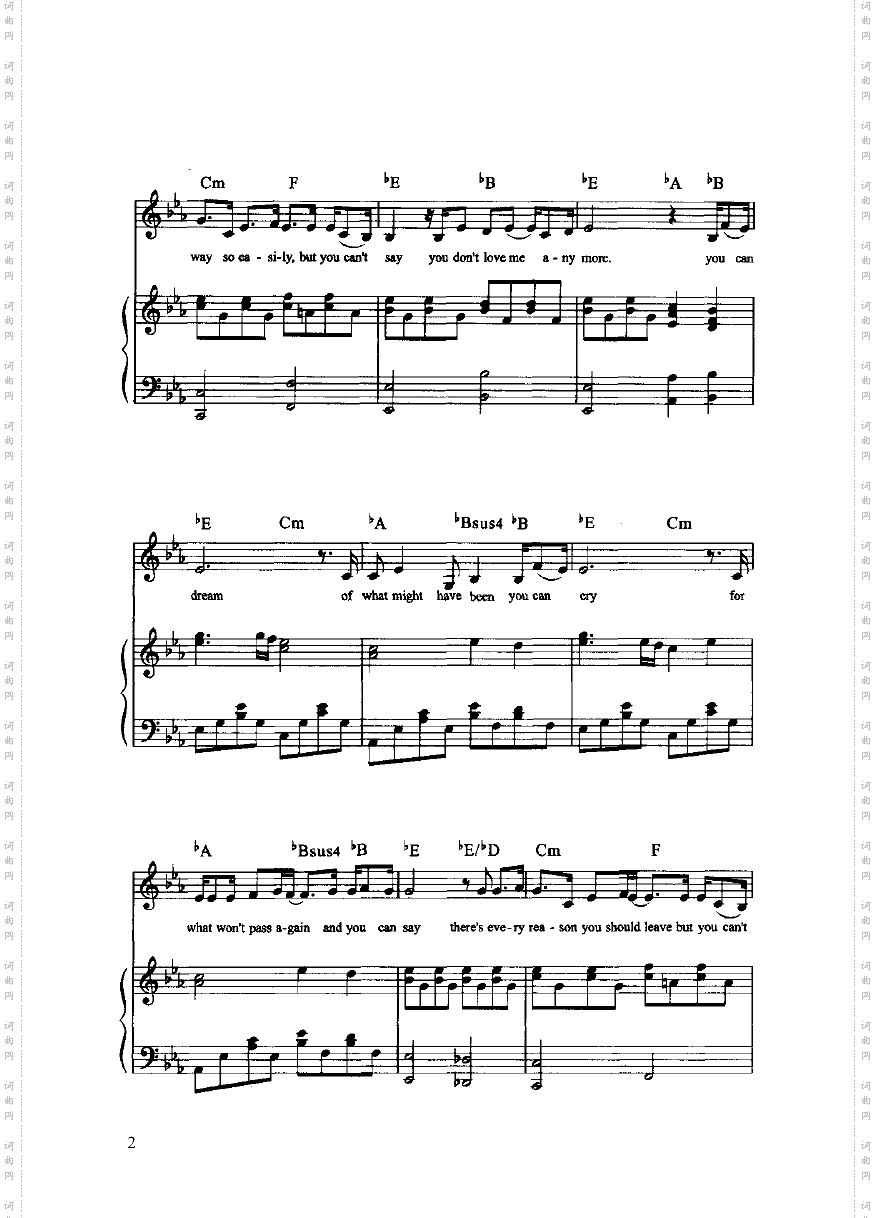 你会明白弹唱版键盘类钢琴