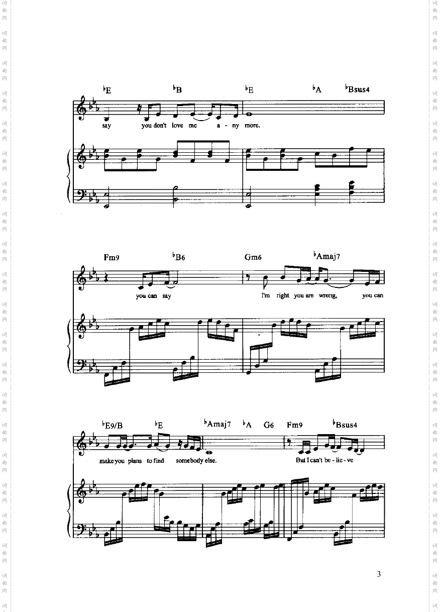 你会明白弹唱版键盘类钢琴