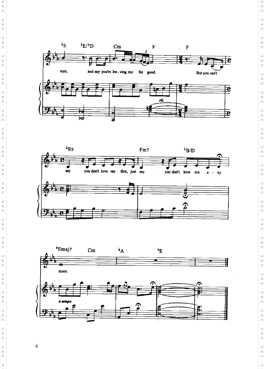 你会明白弹唱版键盘类钢琴