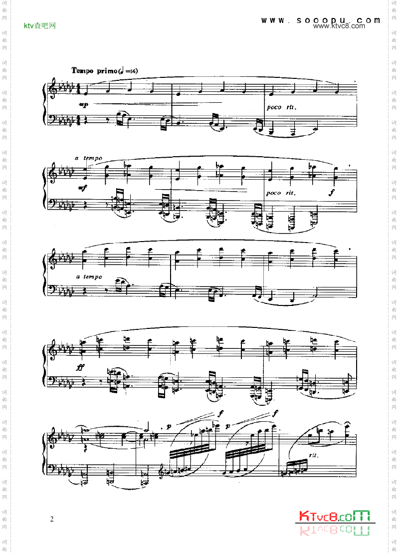 枫桥夜泊键盘类钢琴