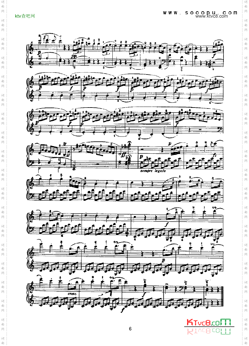 C大调奏鸣曲键盘类钢琴