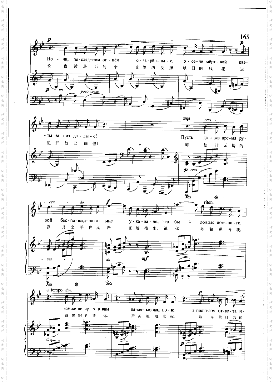 疯狂的夜钢伴歌曲类钢琴伴奏谱