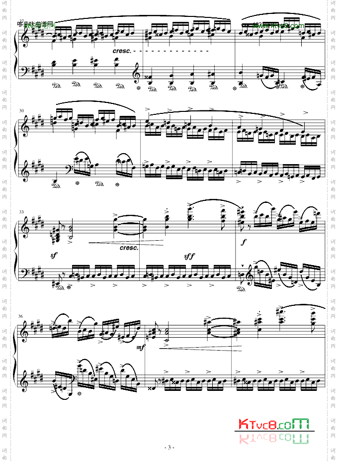 练习曲Op.10No.4原版-肖邦