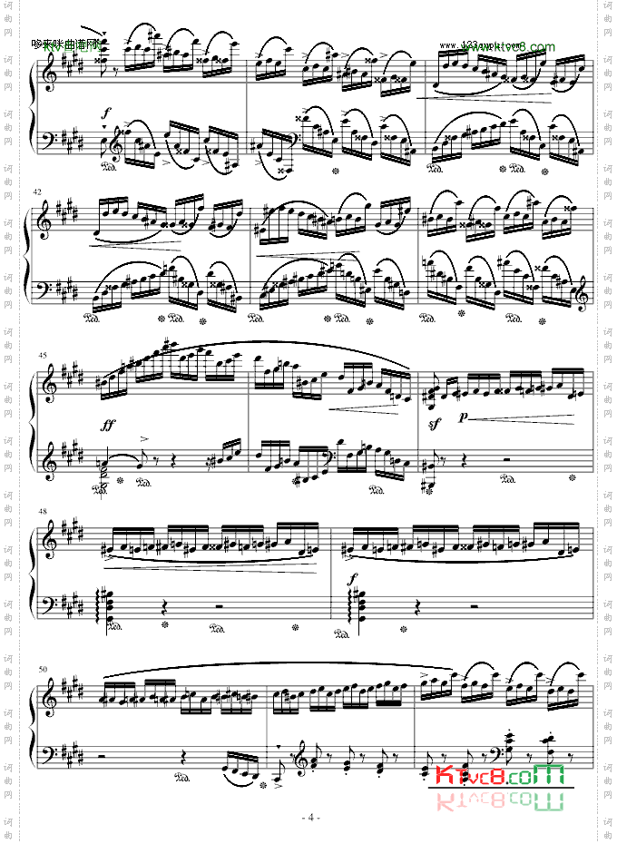 练习曲Op.10No.4原版-肖邦