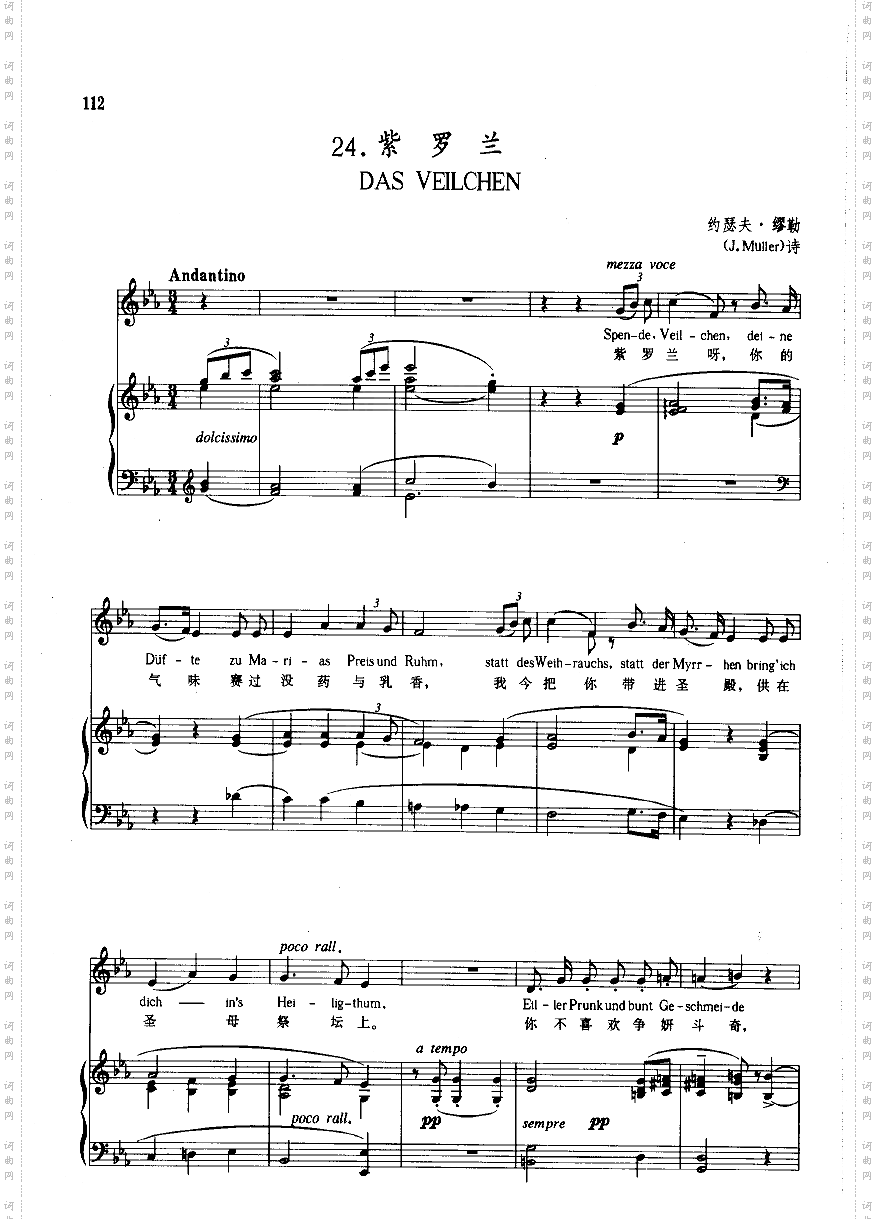 紫罗兰钢伴歌曲类钢琴伴奏谱