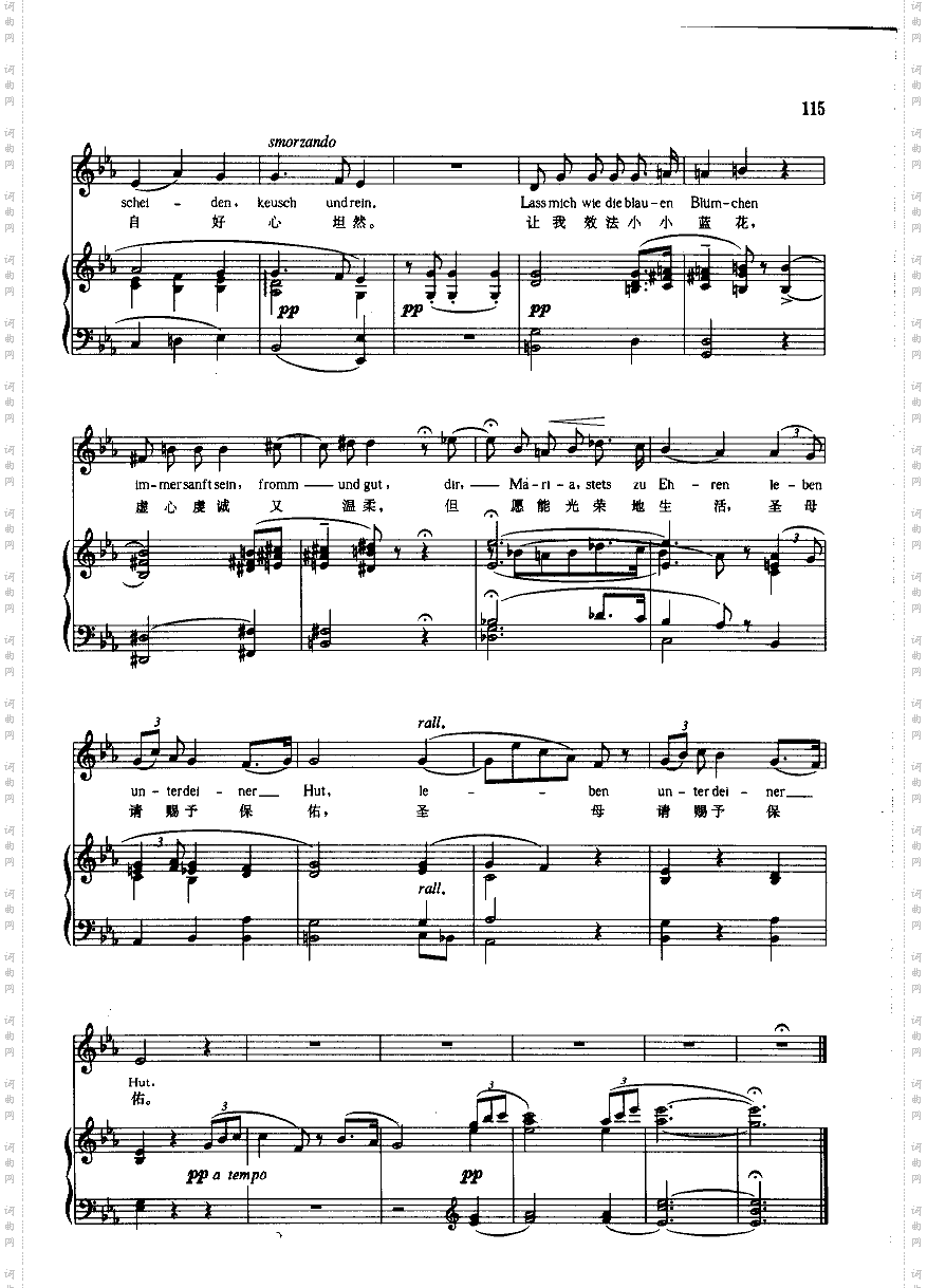 紫罗兰钢伴歌曲类钢琴伴奏谱